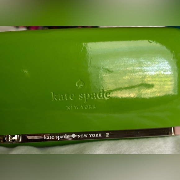 Kate Spade pink tint aviator Harlee sunglasses w/case - Picture 6 of 8